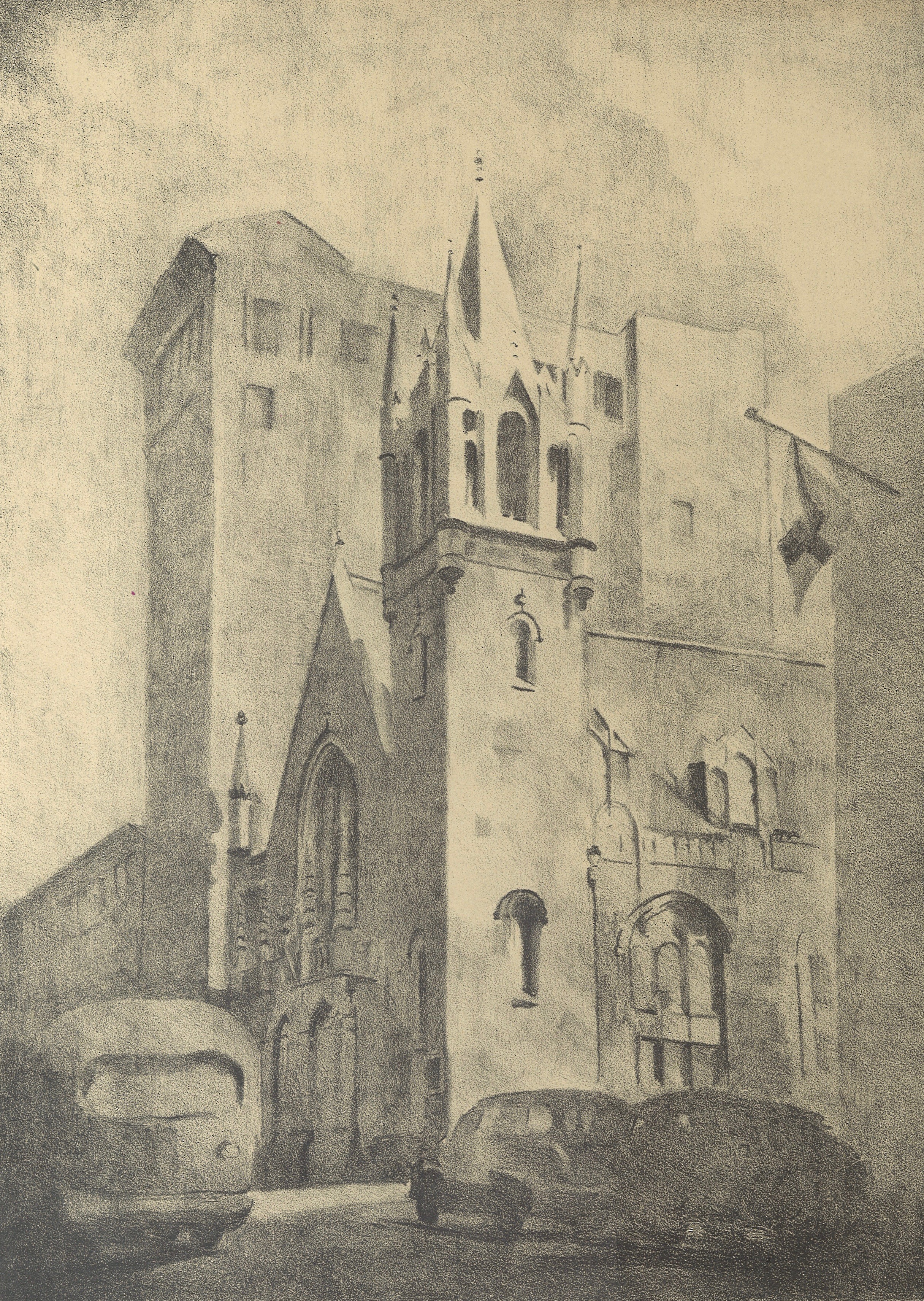 Old picture of church building